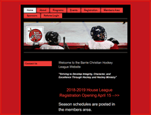 Tablet Screenshot of bchlhockey.net